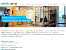 Tablet Screenshot of physio-puma.ch